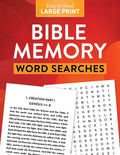Bible Memory Word Searches Large Print - Paperback