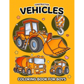 Construction Vehicles Coloring Book for Boys - Paperback
