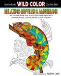 Relaxing Reptiles & Amphibians: Adult Coloring Book - Paperback