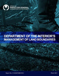 Department of the Interior's Management of Land Boundaries - Paperback