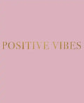 Positive Vibes: A decorative book for coffee tables, bookshelves and interior design styling - Stack deco books together to create a custom look - Paperback