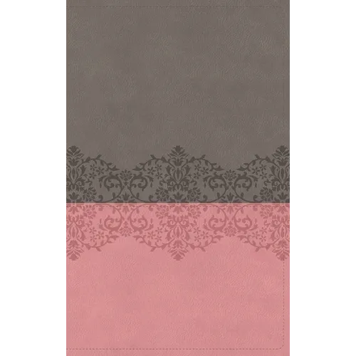 Niv, Quest Study Bible, Leathersoft, Gray/Pink, Thumb Indexed, Comfort Print: The Only Q and A Study Bible - Imitation Leather