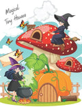 Magical Tiny Houses: Adult & Children Coloring Book for Relax and Dream - Paperback