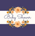 Floral Baby Shower Guest Book (Hardcover): Baby shower guest book, celebrations decor, memory book, baby shower guest book, celebration message log bo - Hardcover