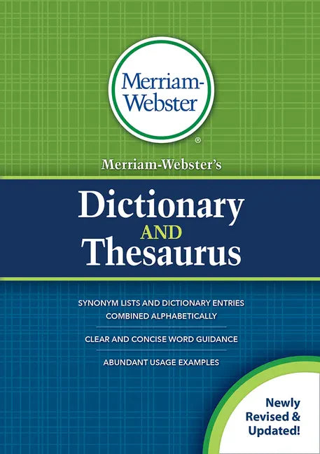 Merriam-Webster's Dictionary and Thesaurus - Hardcover