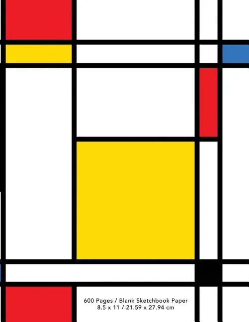 The World's Largest Sketchbook: Neoplasticism Abstract Art Draw, Doodle, or Sketch - Paperback