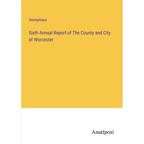 Sixth Annual Report of The County and City of Worcester - Paperback