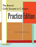 The Breval Cello Sonata in C Major Practice Edition: A Learn Cello Practically Book - Paperback