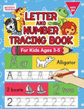 Letter And Number Tracing Book For Kids Ages 3-5: A Fun Practice Workbook To Learn The Alphabet And Numbers From 0 To 30 For Preschoolers And Kinderga - Paperback