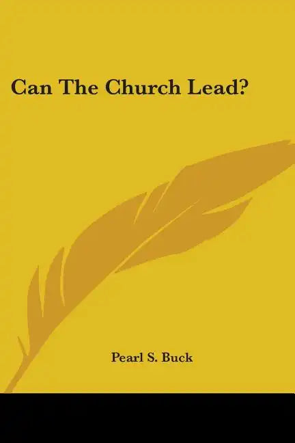 Can The Church Lead? - Paperback