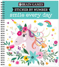 Brain Games - Sticker by Number: Smile Every Day - Spiral