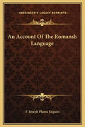 An Account of the Romansh Language - Hardcover