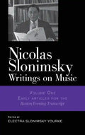 Nicolas Slonimsky: Writings on Music: Early Writings - Hardcover