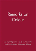 Remarks on Colour - Paperback