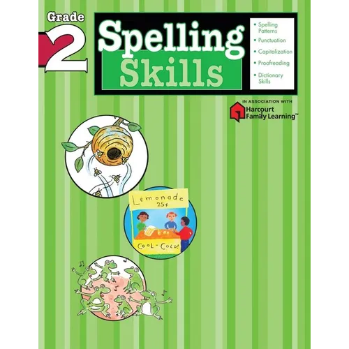 Spelling Skills: Grade 2 (Flash Kids Harcourt Family Learning) - Paperback