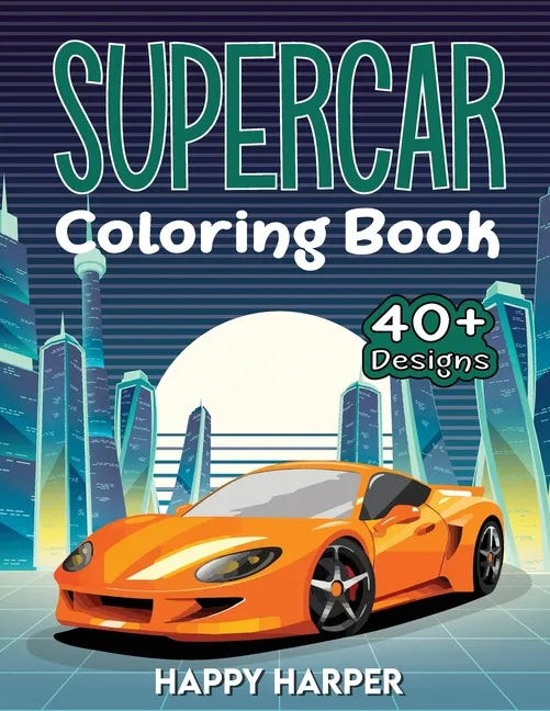 Supercar Coloring - Paperback