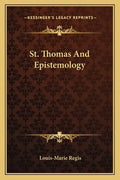St. Thomas and Epistemology - Paperback