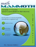 Math Mammoth Grade 7 Tests and Cumulative Reviews - Paperback