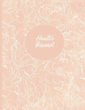Health Record: Daily Home Monitoring of Blood Pressure, Glucose, and Heart Rate, Large Floral Cover - Paperback