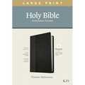 KJV Large Print Thinline Reference Bible, Filament Enabled Edition (Red Letter, Leatherlike, Black/Onyx) - Imitation Leather