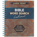 Bible Word Search Devotional: 100 Days of Wisdom from the Book of Proverbs - Spiral