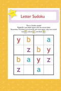 letter suduko: mini sudoko with letters -Brain Games Book for kids - Logic Games For kids - Paperback