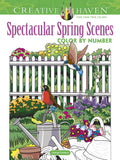 Creative Haven Spectacular Spring Scenes Color by Number - Paperback