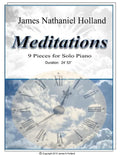 Meditations 9 Pieces for Solo Piano - Paperback