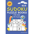 Easy Sudoku Puzzle Books For Kids: 100+ Sudoku Puzzles 4x4 Puzzle Grids with Very Easy, Easy & Medium - Mini Sudoku Books For Kids & Beginner - Paperback