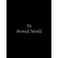 It's Accrual World: Line Notebook Handwriting Practice Paper Workbook - Paperback