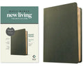 NLT Personal Size Giant Print Bible, Filament Enabled (Genuine Leather, Olive Green, Red Letter) - Leather