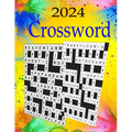 2024 Crossword Puzzle book: 100 Large Print Crossword Puzzles For Adults, Teens And Seniors With Solutions, - Paperback