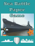 Sea Battle Paper Game: Battleship Paper Game Grid, Sea Battle Book, Activity Book for Children and Adults - Paperback