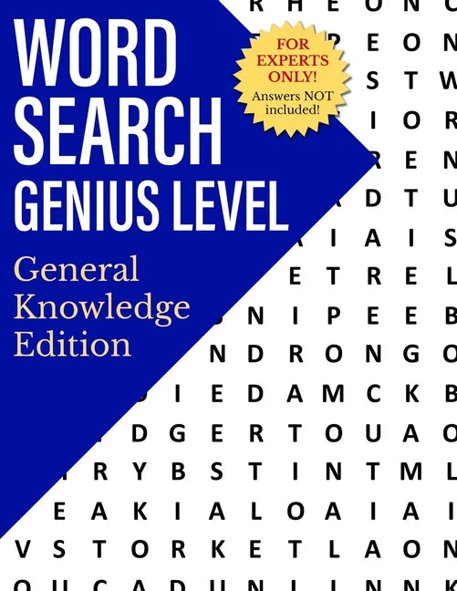 Word Search Genius Level: General Knowledge Edition - Paperback