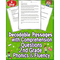Decodable Passages Questions k - 2nd Grade with Comprehension Phonics & Fluency: Enhance 2nd-grade reading with engaging phonics passages and comprehe - Paperback