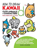 How to Draw Kawaii Cute Animals + Characters from Lowercase Letters: Easy to Draw Anime and Manga Drawing for Kids: Cartooning for Kids + Learning How - Paperback