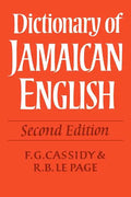 Dictionary of Jamaican English - Paperback