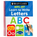 Brain Games Wipe-Off - Learn to Write: Letters (Kids Ages 3 to 6) - Spiral