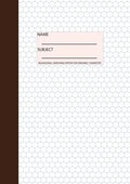 Organic Chemistry Notebook: Hexagonal Graph Paper, 100 pages - Paperback