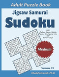 Jigsaw Samurai Sudoku Adult Puzzle Book: 500 Medium Jigsaw Sudoku Puzzles Overlapping into 100 Samurai Style: Keep Your Brain Young - Paperback