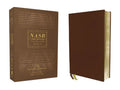 Nasb, Thinline Bible, Genuine Leather, Buffalo, Brown, Red Letter Edition, 1995 Text, Comfort Print - Leather