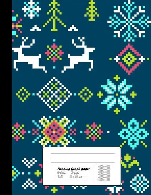 Beading Graph Paper: 8.5x11 Graph Paper for Design Beading Pattern- Beading on a Loom- Peyote Stitch Bead work, Bead Jewelry Bracelet /120 pages - Paperback