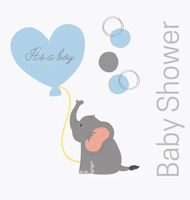 Welcome baby boy, baby shower guest book (Hardback) - Hardcover