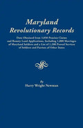 Maryland Revolutionary Records. Data Obtained from 3,050 Pension Claims and Bounty Land Applications, Including 1,000 Marriages of Maryland Soldiers a - Paperback