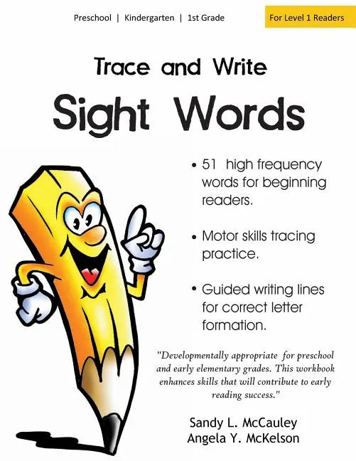 Trace and Write Sight Words: 51 High-Frequency Words for Beginning Readers - Paperback