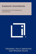 Emerson Handbook: Handbooks Of American Literature - Paperback