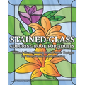 Stained Glass Coloring Book for Adults: Stained Glass Coloring Book Flower Designs For Stress Relief and Relaxation - Paperback
