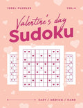 Valentine's Day Sudoku vol.4: 1000+ Easy Medium Hard Sudoku Puzzle Book For Adults - Valentine Gift For Her or Him - Paperback