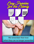 Easy Puzzles For The Elderly: Fun Game And Activity Book For Dementia And Alzheimer's Patients And Those Seeking To Avoid It. - Paperback