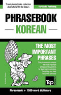 English-Korean phrasebook and 1500-word dictionary - Paperback